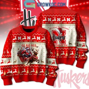 Nebraska Cornhuskers All I Want For Christmas Is Huskers Win Ugly Sweater