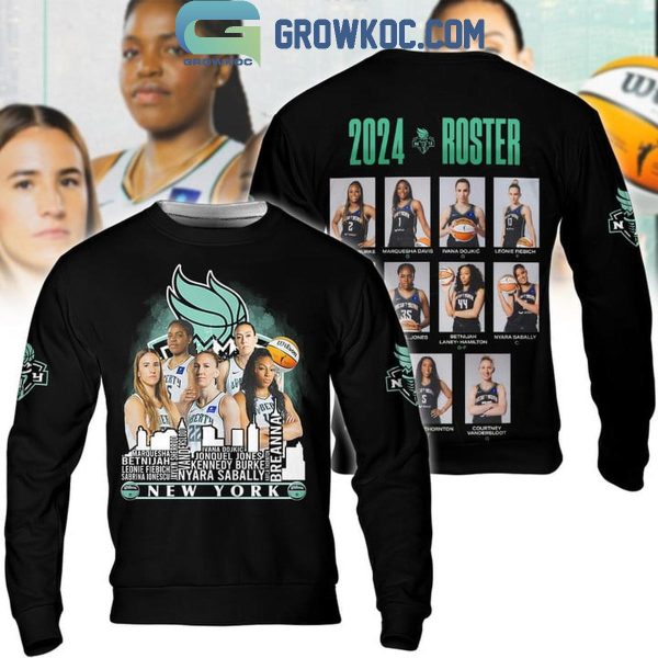 New York Liberty 2024 Roster Champions Skyline Hoodie T-Shirt