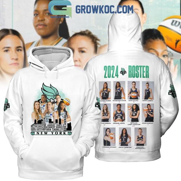 New York Liberty 2024 Roster Champions Skyline Hoodie T-Shirt