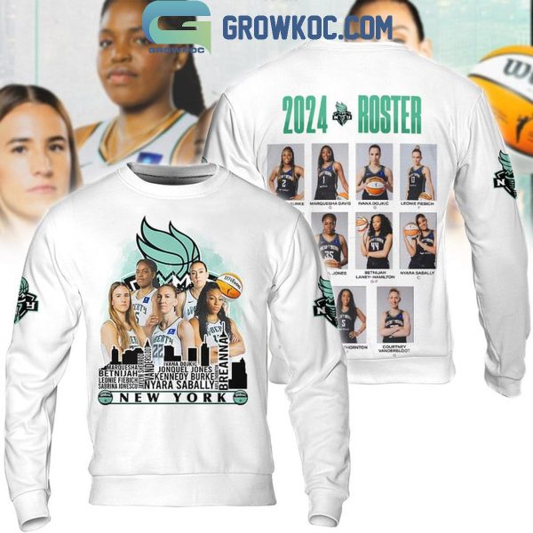 New York Liberty 2024 Roster Champions Skyline Hoodie T-Shirt