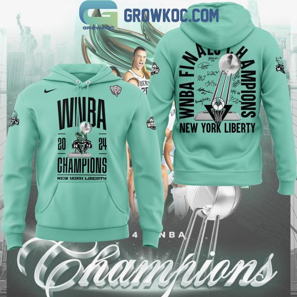 New York Liberty 2024 WNBA Champions Great Victory Hoodie T-Shirt