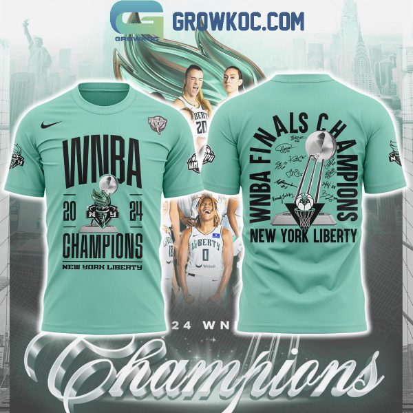 New York Liberty 2024 WNBA Champions Great Victory Hoodie T-Shirt