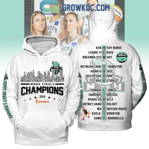 New York Liberty NY Skyline WNBA Finals Champions 2024 Hoodie T-Shirt