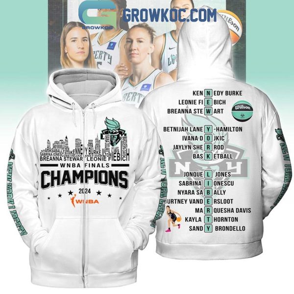 New York Liberty NY Skyline WNBA Finals Champions 2024 Hoodie T-Shirt