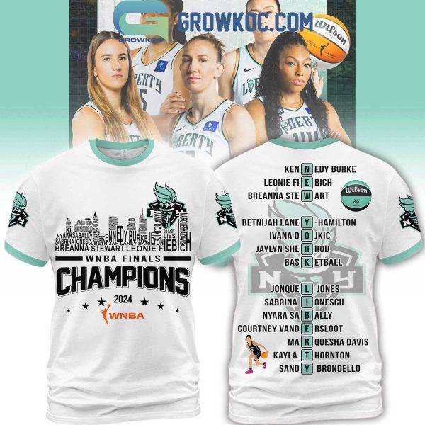 New York Liberty NY Skyline WNBA Finals Champions 2024 Hoodie T-Shirt