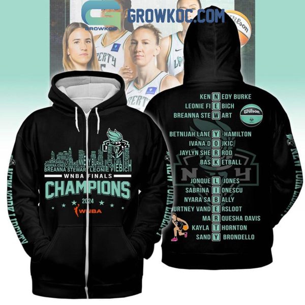 New York Liberty NY Skyline WNBA Finals Champions 2024 Hoodie T-Shirt