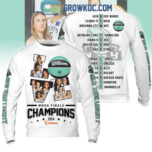 New York Liberty WNBA Finals Champions 2024 Love Basketball Hoodie T-Shirt