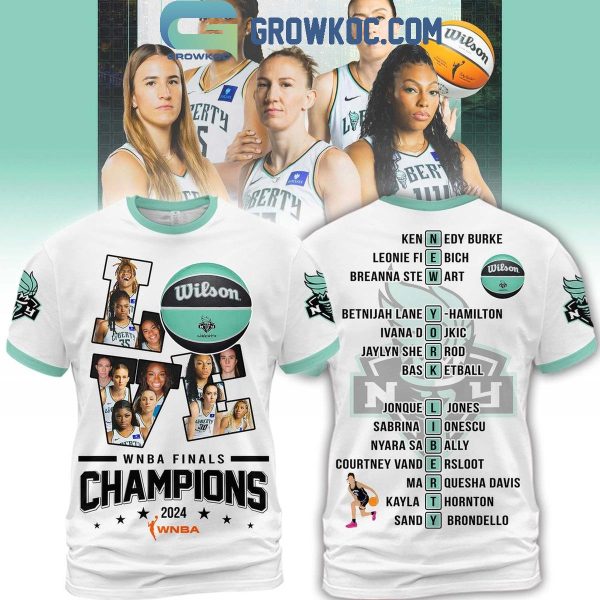 New York Liberty WNBA Finals Champions 2024 Love Basketball Hoodie T-Shirt