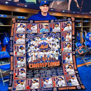 New York Mets 2024 Champions Fan Celebration And Proud Fleece Blanket Quilt