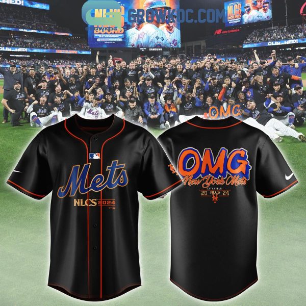 New York Mets 2024 NLCS Champions OMG Baseball Jersey