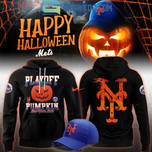 New York Mets 2024 Postseason Playoff Pumpkin Halloween Hoodie T-Shirt