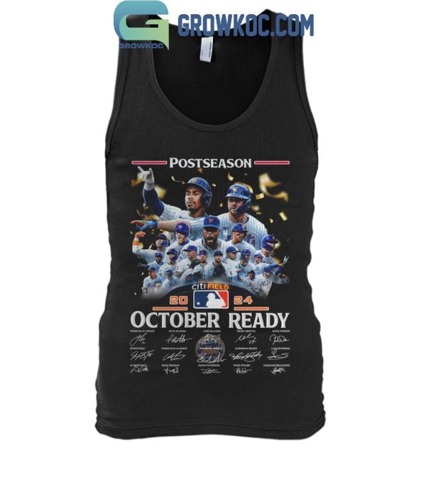 New York Mets Postseason 2024 October Ready T-Shirt