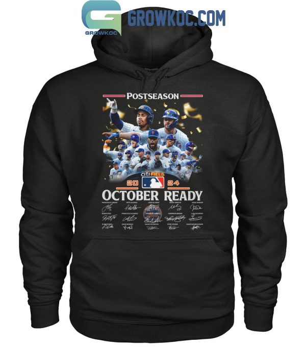 New York Mets Postseason 2024 October Ready T-Shirt