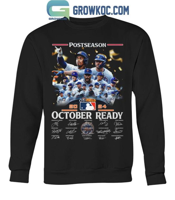 New York Mets Postseason 2024 October Ready T-Shirt