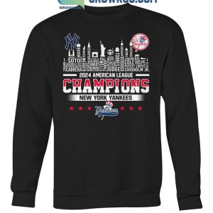 New York Yankees 2024 American League Champions Skyline T-Shirt