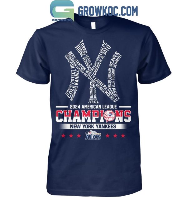 New York Yankees ALCS 2024 American League Champions NY T-Shirt