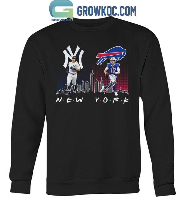 New York Yankees Baseball Buffalo Bills Football The Friends The Proud T-Shirt