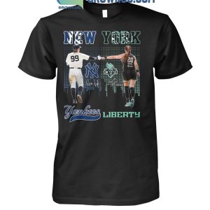 New York Yankees Judge No.99 New York Liberty Ionescu No.20 T-Shirt