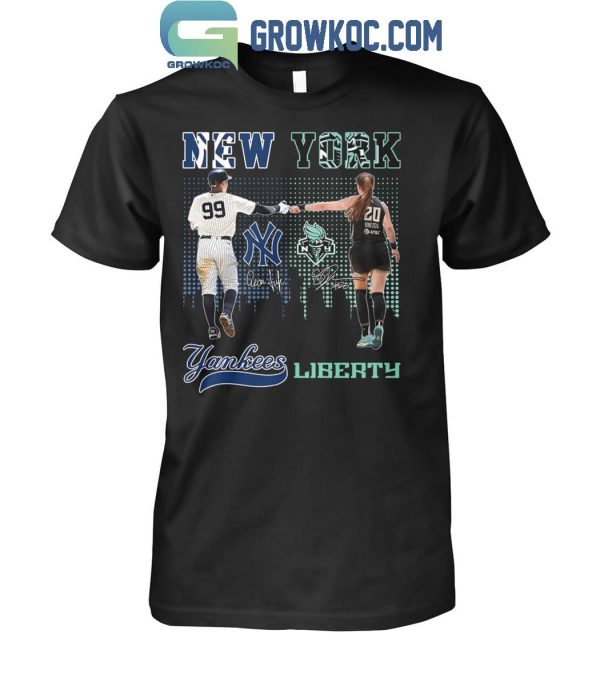 New York Yankees Judge No.99 New York Liberty Ionescu No.20 T-Shirt