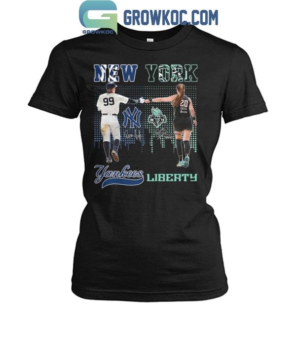 New York Yankees Judge No.99 New York Liberty Ionescu No.20 T-Shirt