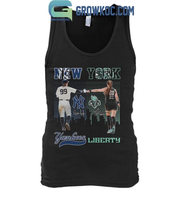 New York Yankees Judge No.99 New York Liberty Ionescu No.20 T-Shirt