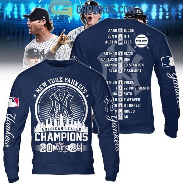 New York Yankees NY Skyline Champions Of American League 2024 Hoodie T-Shirt