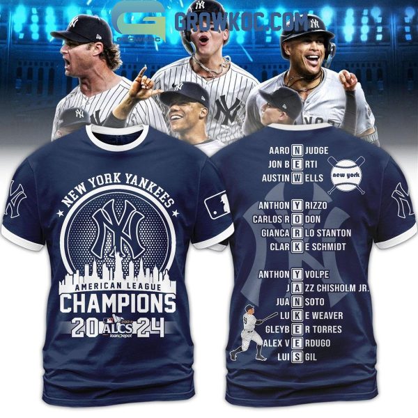 New York Yankees NY Skyline Champions Of American League 2024 Hoodie T-Shirt