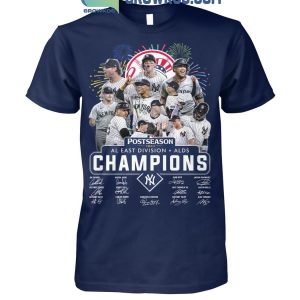 New York Yankees Postseason AL East Division Champions 2024 T-Shirt