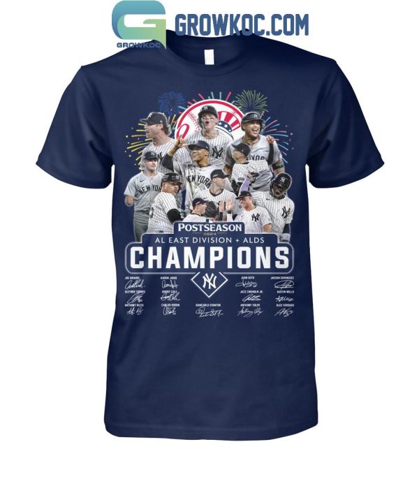 New York Yankees Postseason AL East Division Champions 2024 T-Shirt