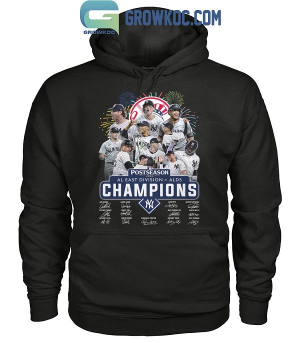 New York Yankees Postseason AL East Division Champions 2024 T-Shirt