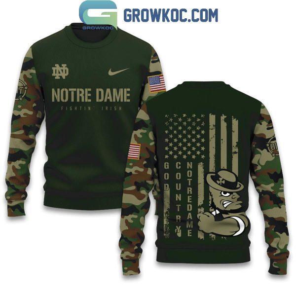 Notre Dame Fighting Irish Soldier Fight For American Freedom Hoodie T-Shirt