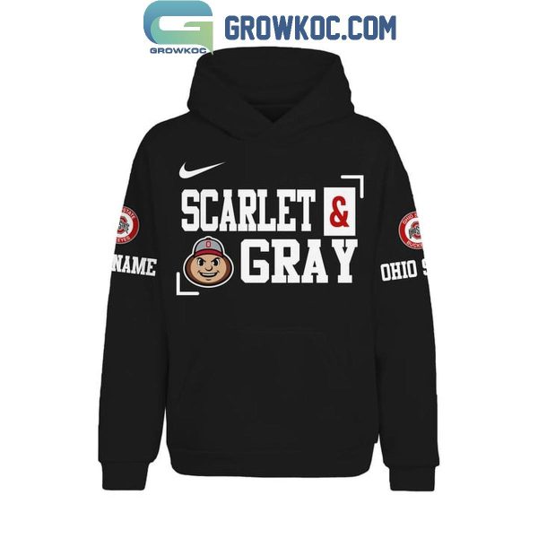 Ohio State Buckeyes Scarlet And Gray Where Legends Are Made Personalized Hoodie T-Shirt