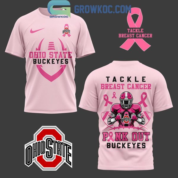 Ohio State Buckeyes Tackle Breast Cancer Pink Out Buckeyes Hoodie T-Shirt