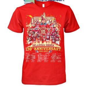 Oklahoma Sooners 130th Anniversary 1895-2025 Thank You T-Shirt