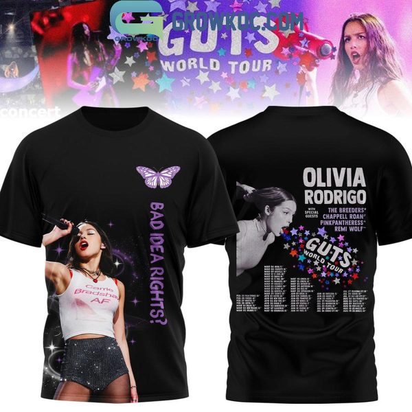 Olivia Rodrigo Guts World Tour 2024 Bad Idea Right Hoodie T-Shirt