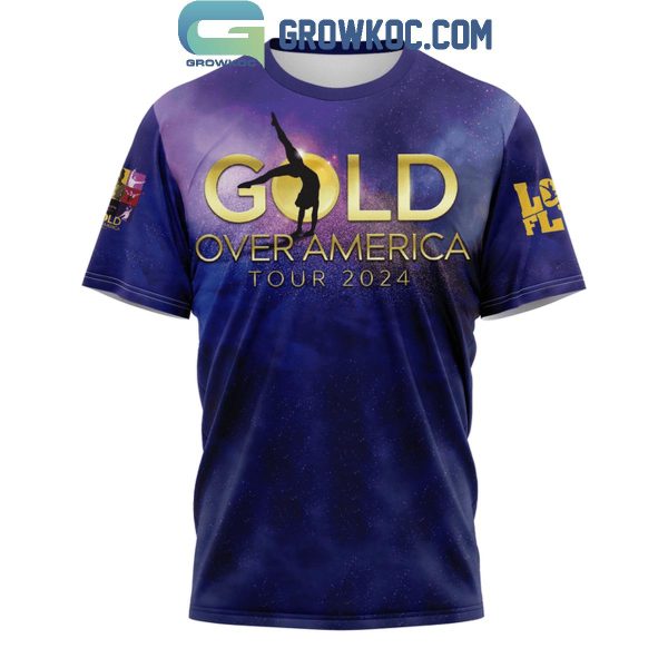 Olympics Golden Girl Gold Over America Tour 2024 Hoodie T-Shirt