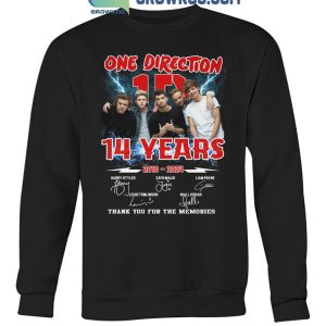 One Direction 14 Years 2010-2024 Thank You For The Memories T-Shirt