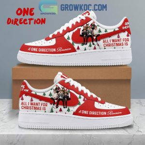 One Direction All I Want For Christmas Is A 1D Reunion Air Force 1 Shoes