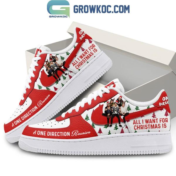 One Direction All I Want For Christmas Is A 1D Reunion Air Force 1 Shoes