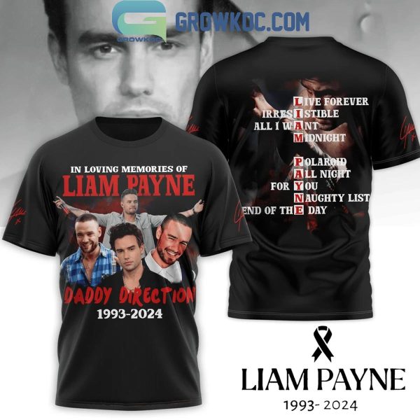 One Direction In Loving Memories Of Liam Payne Daddy Direction 1993-2024 Hoodie T-Shirt