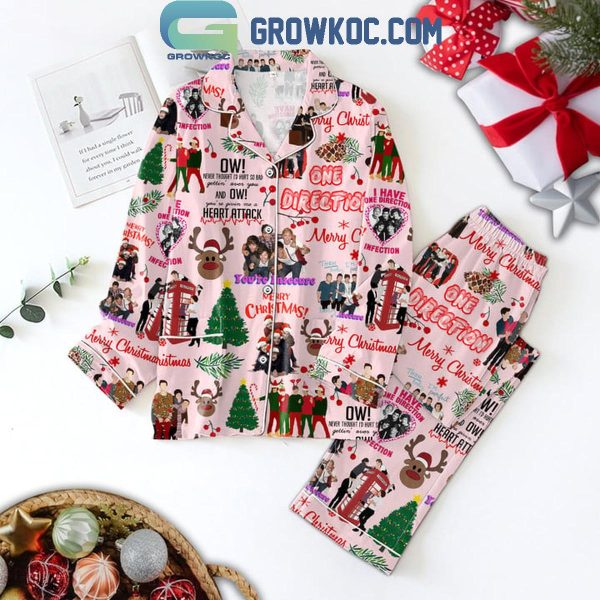 One Direction Merry Christmas 2024 Polyester Pajama Set