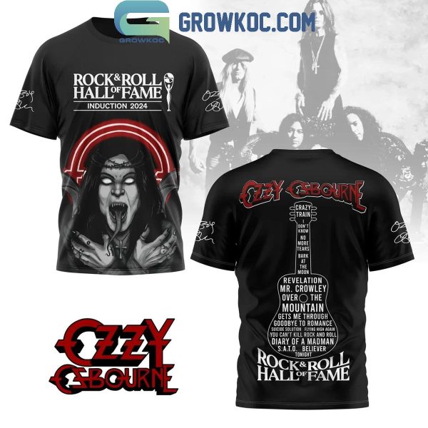 Ozzy Osbourne 2024 Hall Of Fame Rock And Roll Introduction Hoodie T-Shirt