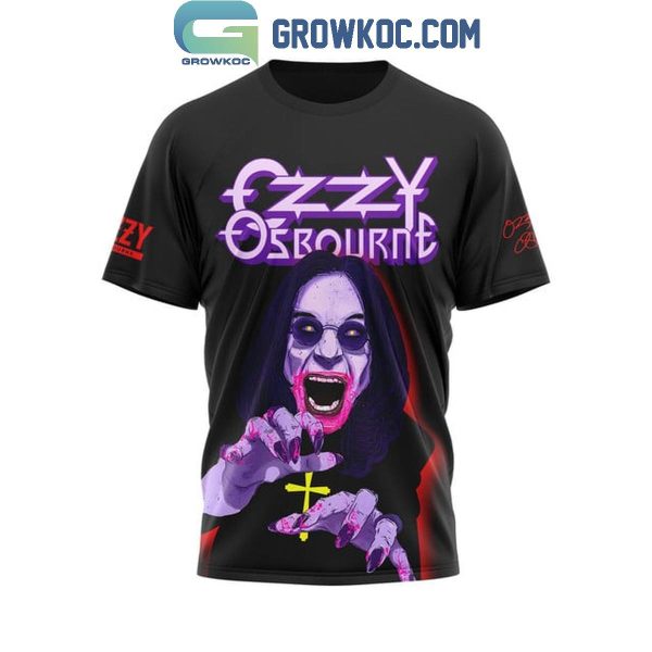 Ozzy Osbourne Crazy Man Bart At The Moon Hoodie T-Shirt