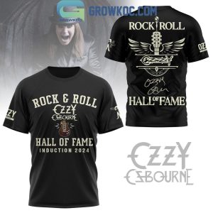 Ozzy Osbourne Hall Of Fame Rock And Roll Introduction 2024 Hoodie T-Shirt