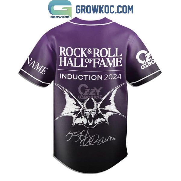 Ozzy Osbourne Introduction Of Rock And Roll 2024 Personalized Baseball Jersey