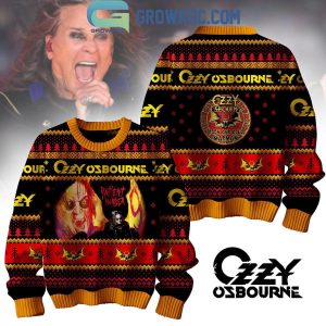 Ozzy Osbourne Rock And Roll Madman 2024 Christmas Ugly Sweater