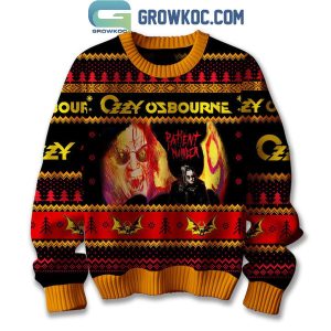 Ozzy Osbourne Rock And Roll Madman 2024 Christmas Ugly Sweater