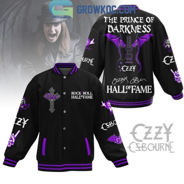 Ozzy Osbourne The Prince Of Darkness Hall Of Fame 2024 Baseball Jacket