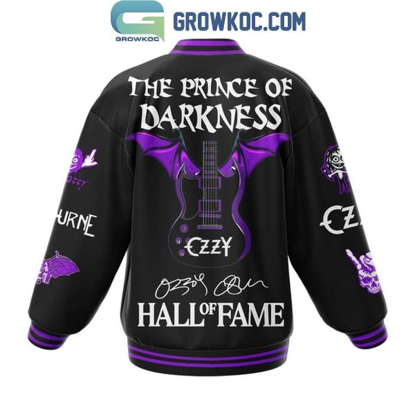 Ozzy Osbourne The Prince Of Darkness Hall Of Fame 2024 Baseball Jacket