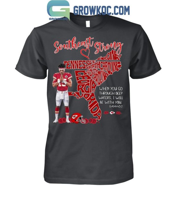 Patrick Mahomes Kansas City Chiefs Praying For Florida Southeast Strong T-Shirt